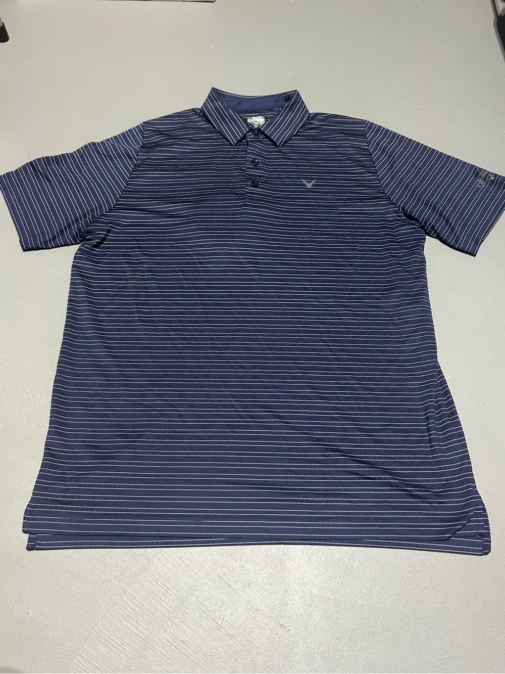Callaway Opti-Dry Performance Navy Blue Golf Polo Shirt (Men’s Size Large)